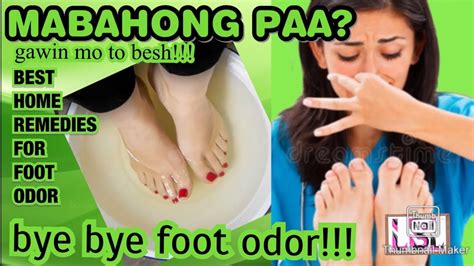 gamot sa mabahong paa